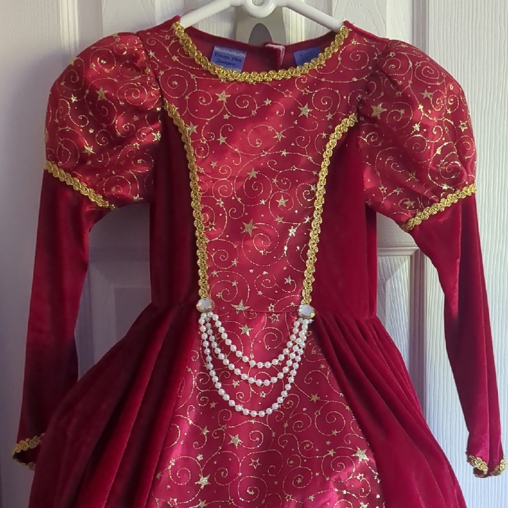 Elegant Red Princess Costume for Kids